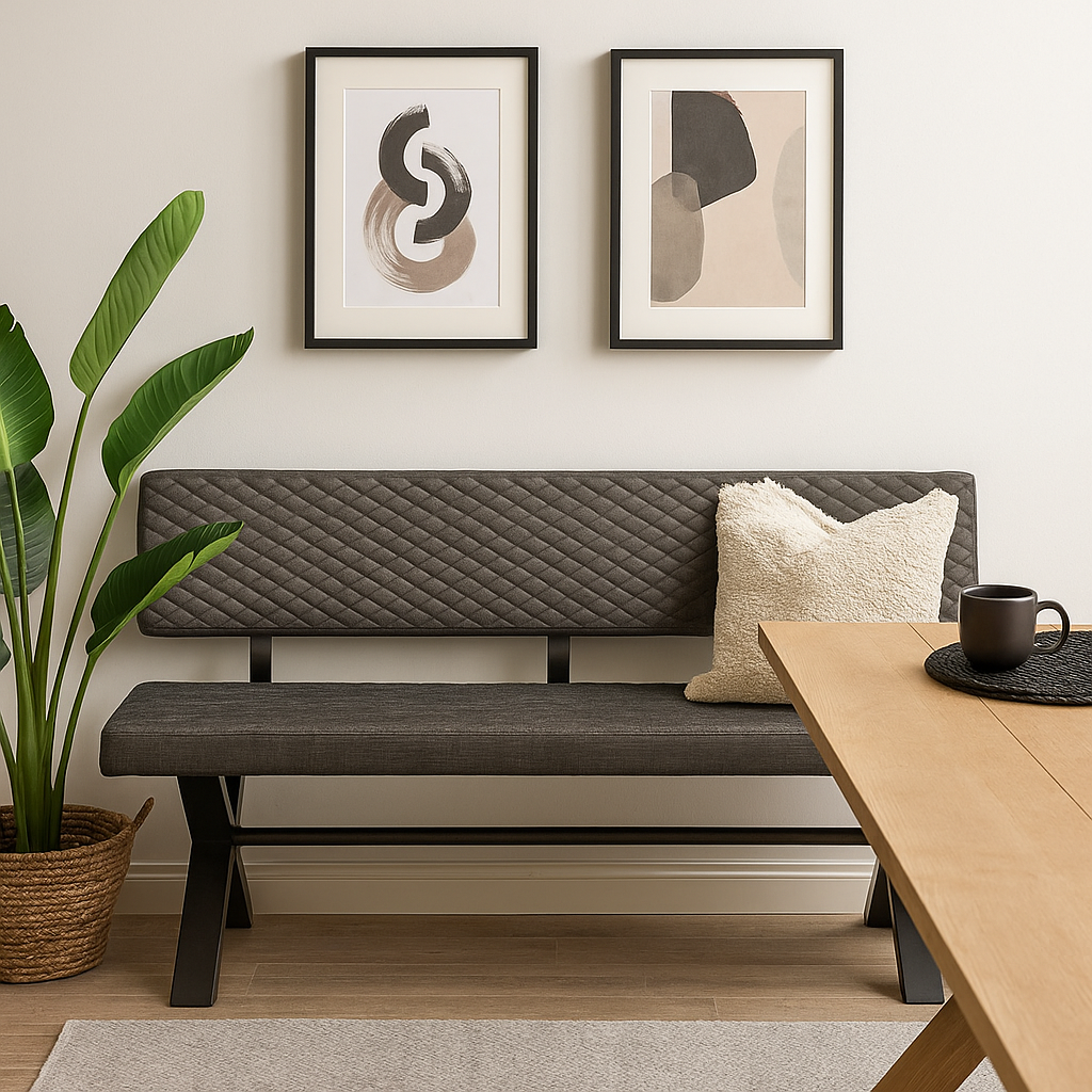 Fusion Upholstered Bench With Back 180cm