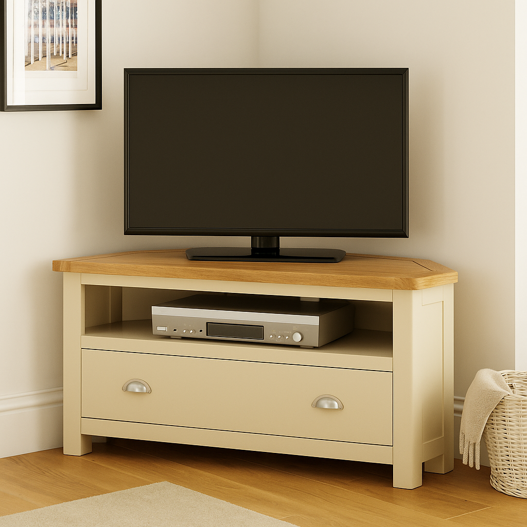 Portland Corner TV Cabinet-stone