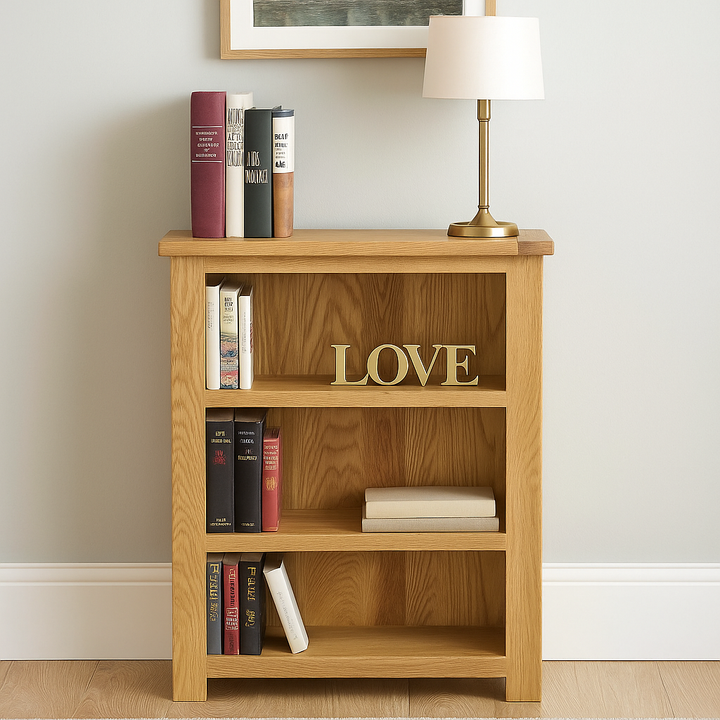 Portland Small Bookcase-oak