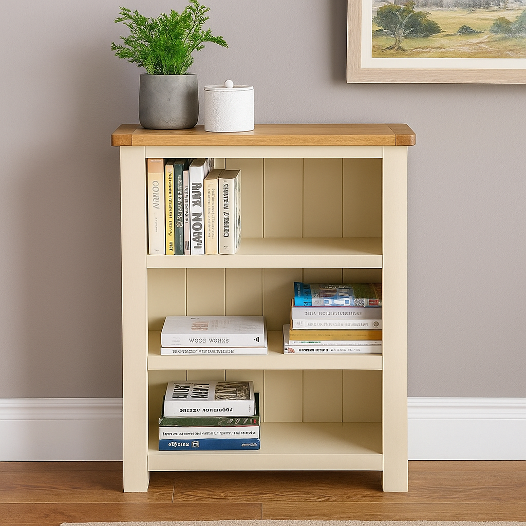 Portland Small Bookcase-stone