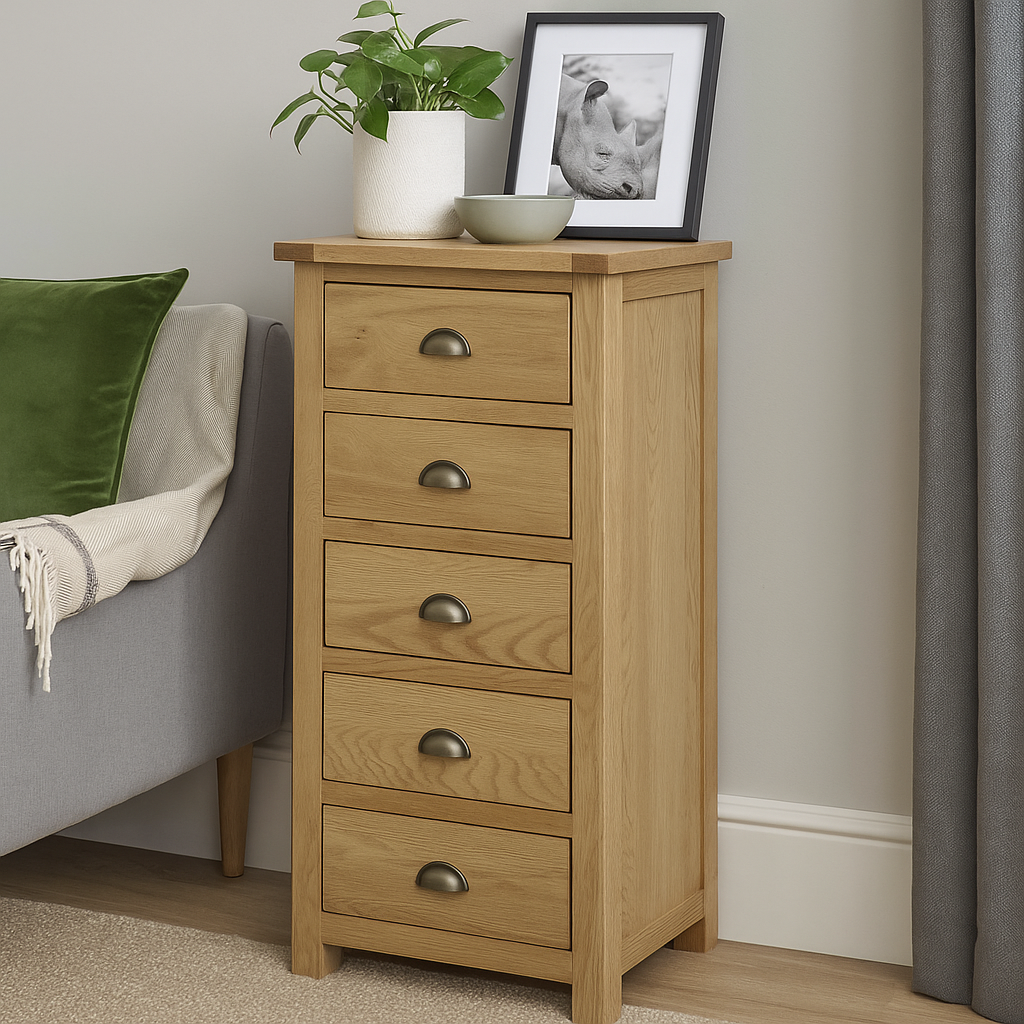 Portland Wellington Chest-oak