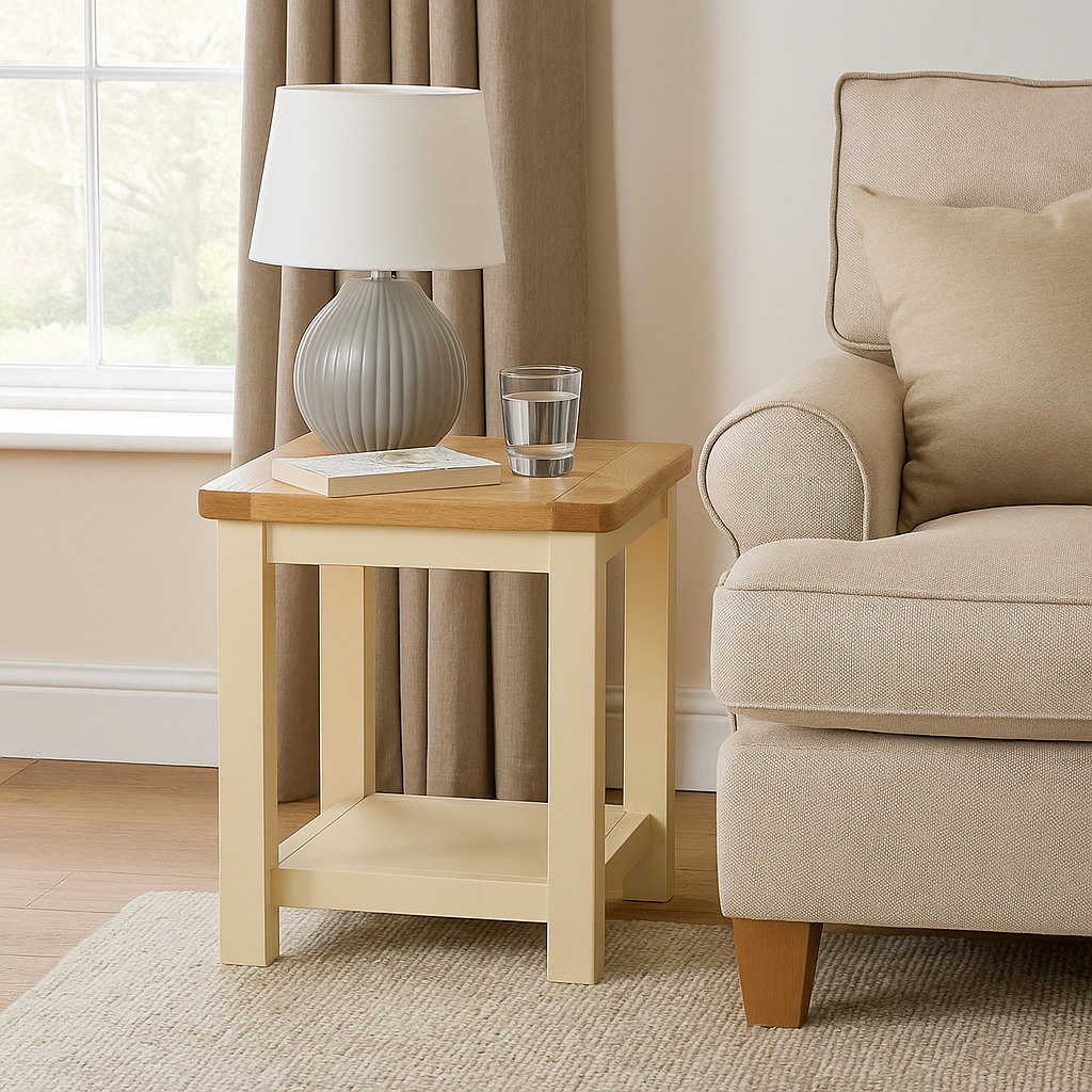 Portland Lamp Table-stone