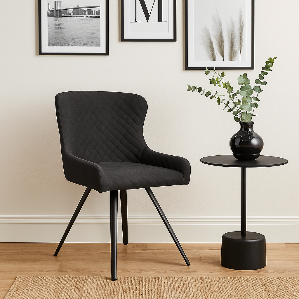 Alpha Dining Chair Grey PU