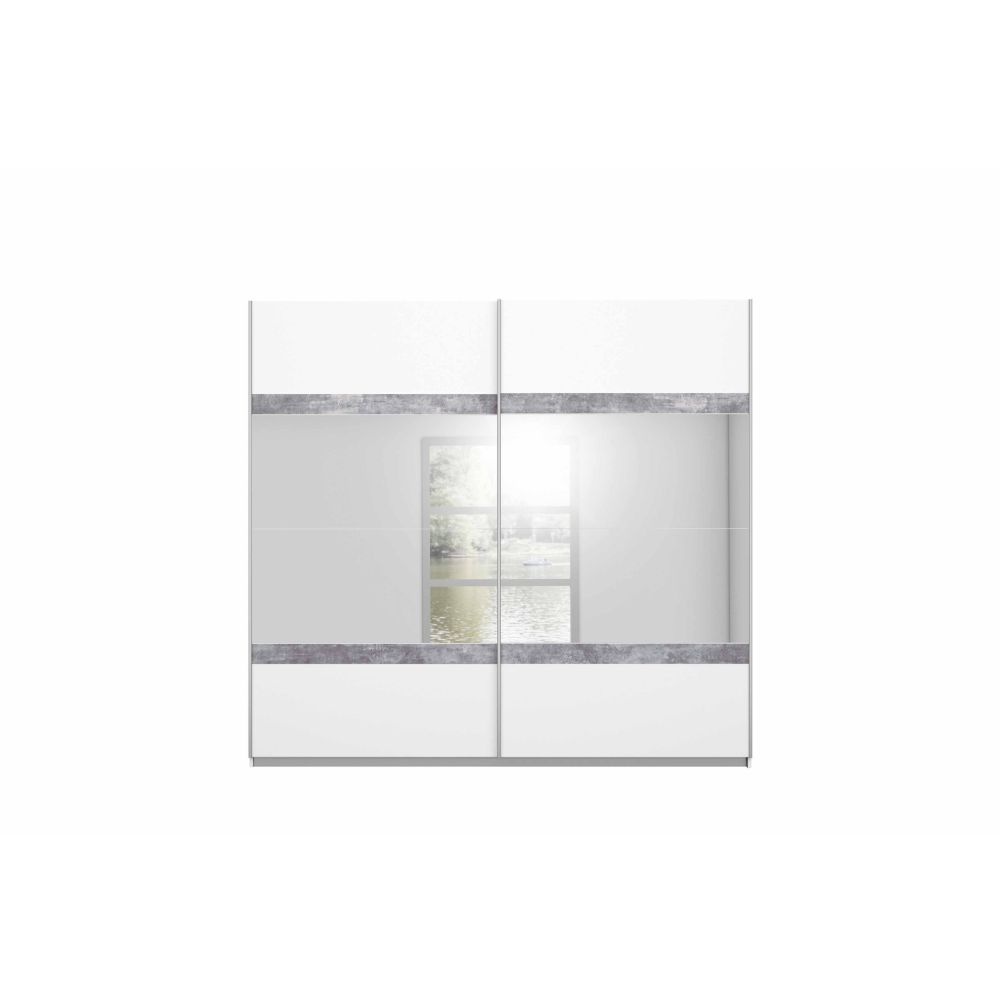 Rauch Penzberg Sliding Door Wardrobe Metallic Grey
