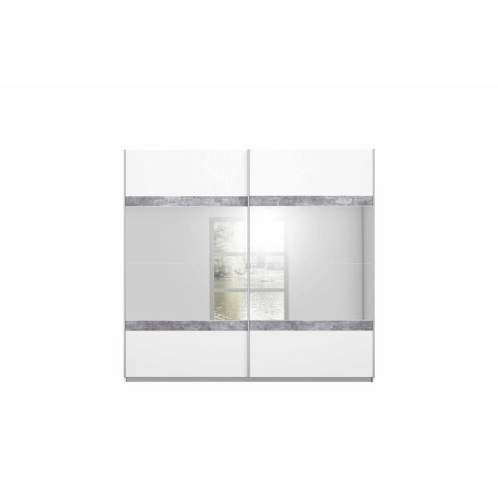 Rauch Penzberg Sliding Door Wardrobe Metallic Grey