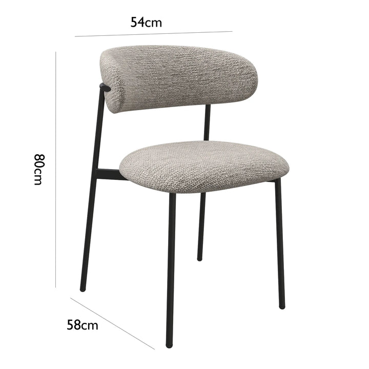 Toronto 110 cm Grey Ceramic Round Dining Table Set with 4 Grey Fabric Chairs