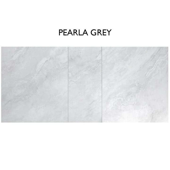 Extending Ceramic Dining Set: 140cm to 180cm | Space-Saving | 4 Upholstered Chairs