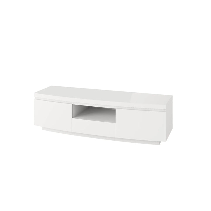 Lumineo White High Gloss TV Entertainment Unit with LED Lighting