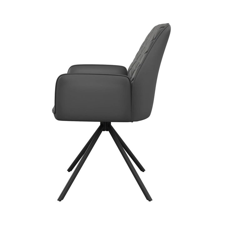 Lina 120-200cm Grey Gloss Ceramic Extending Dining Set