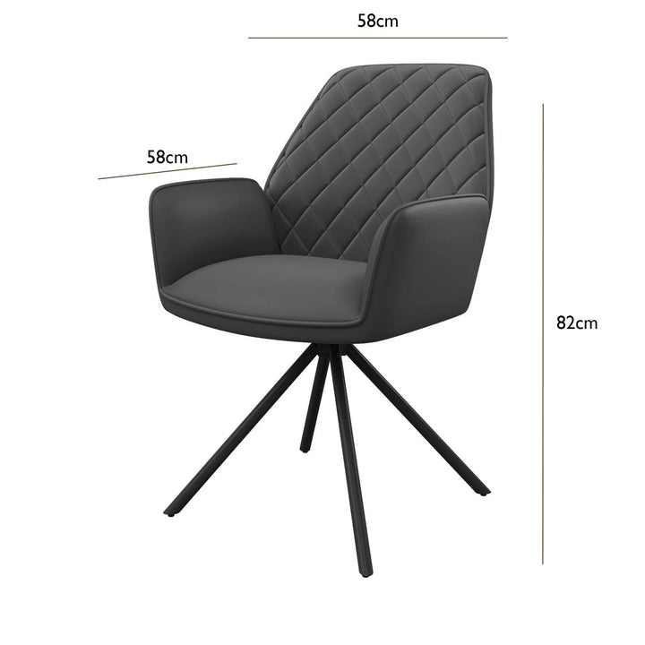 Lina 120-200cm Grey Gloss Ceramic Extending Dining Set