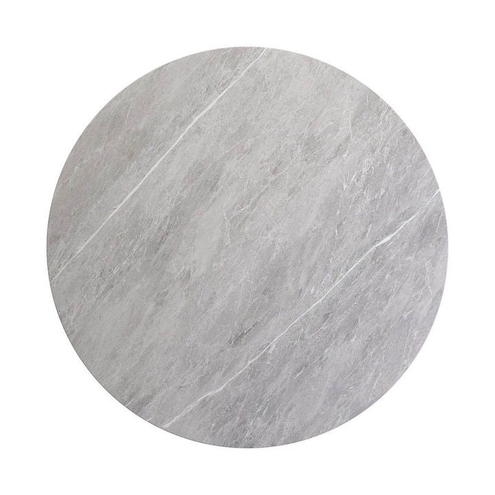 Round Ceramic Dining Table with 4 Chairs