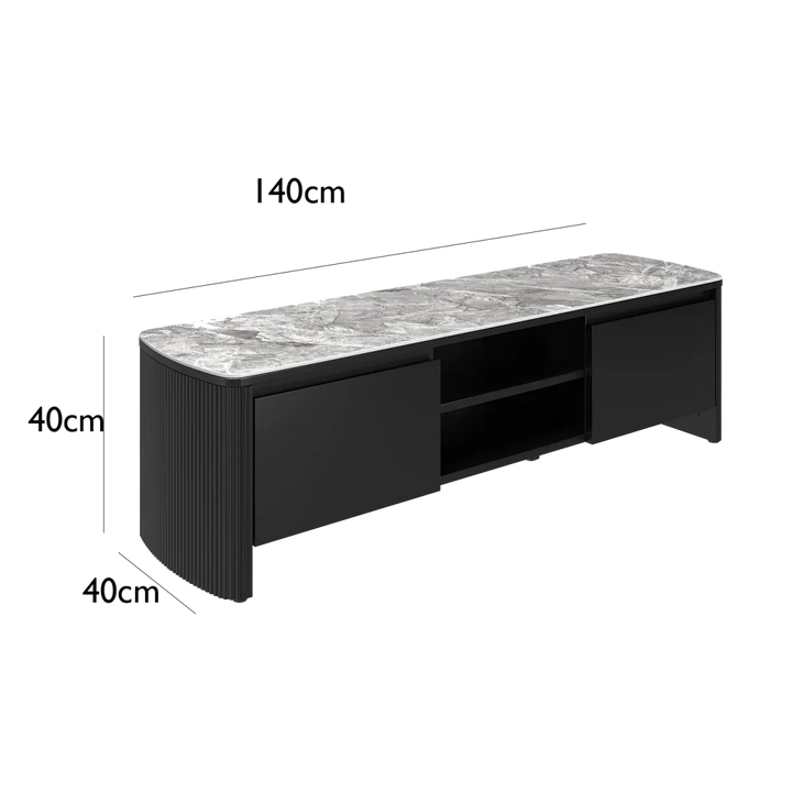 Verona Large Light Grey Ceramic TV-Unit