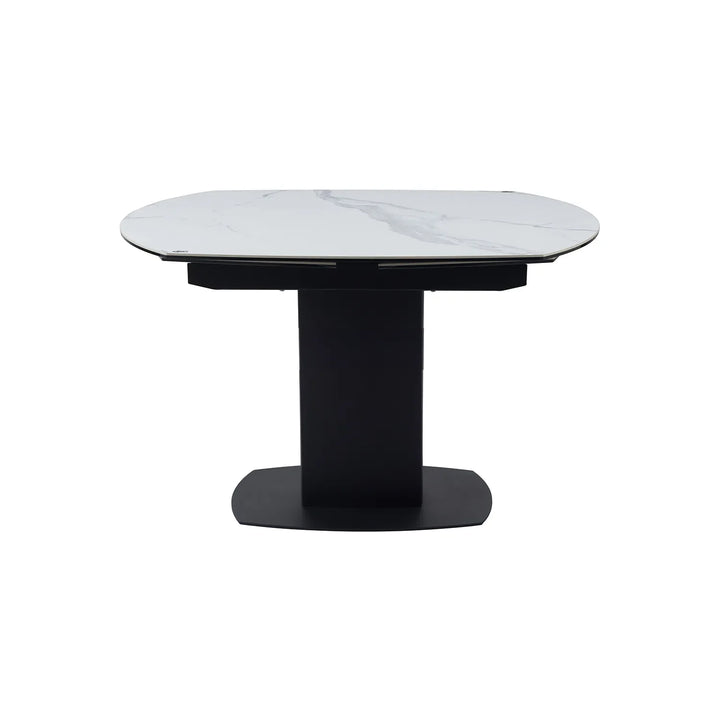 Ramada Swivel Extension Dining Table Set with 4 Grey Swivel Chairs