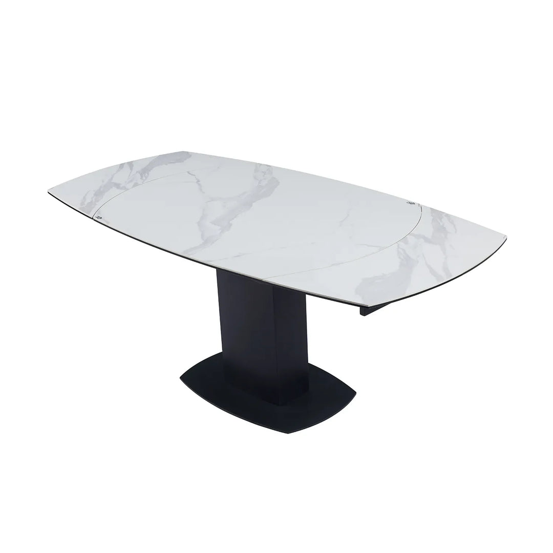 Ramada Swivel Extension Dining Table Set with 4 Grey Swivel Chairs