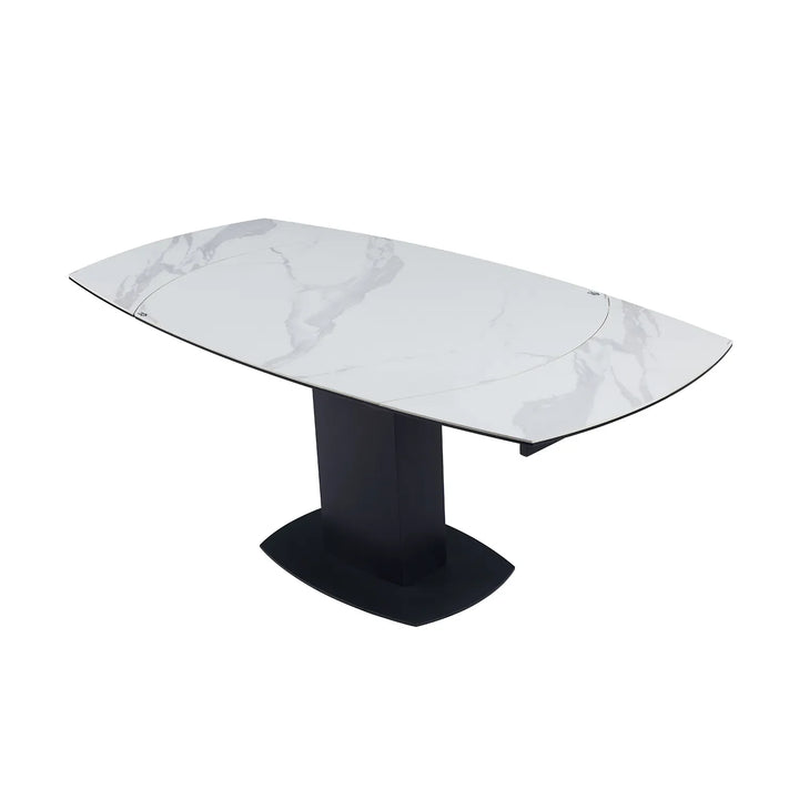 Ramada Swivel Extension Dining Table Set with 4 Grey Swivel Chairs