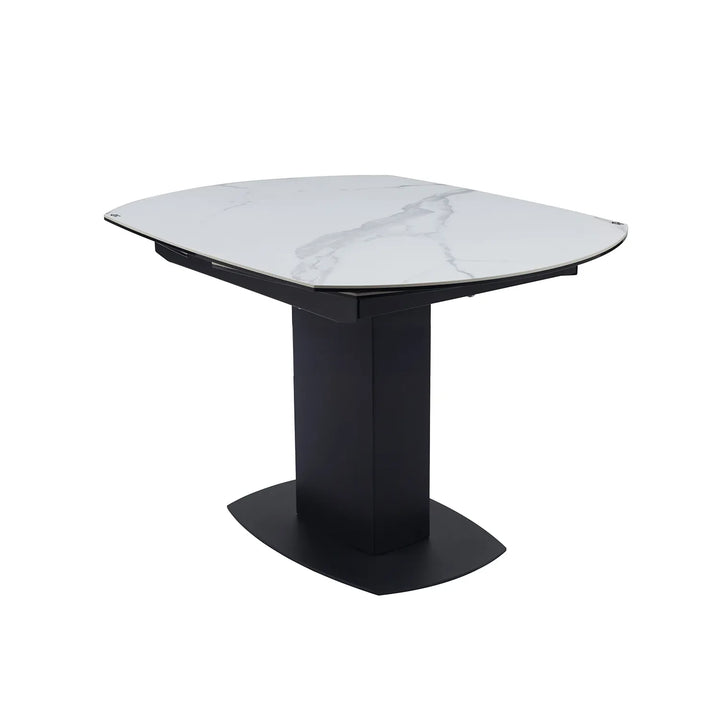 Ramada Swivel Extension Dining Table Set with 4 Grey Swivel Chairs