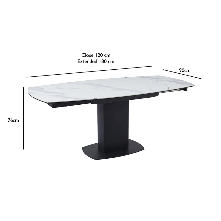 Ramada Swivel Extension Dining Table Set with 4 Grey Swivel Chairs