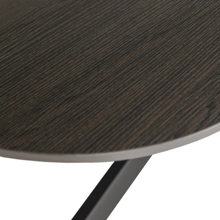 Sadia Oval Dining Table Set - Smoke 1600mm