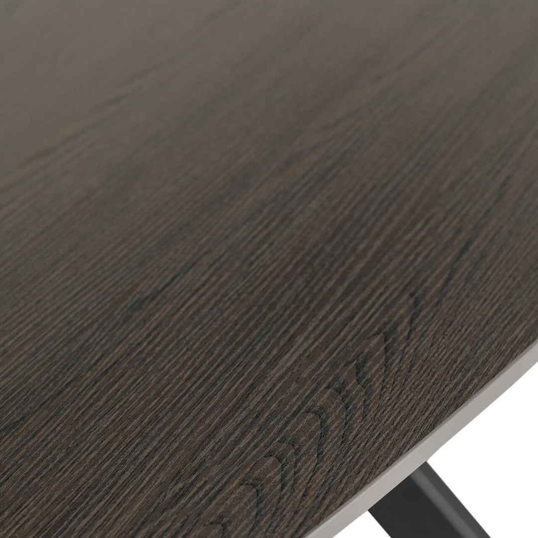 Sadia Oval Dining Table Set - Smoke 1600mm