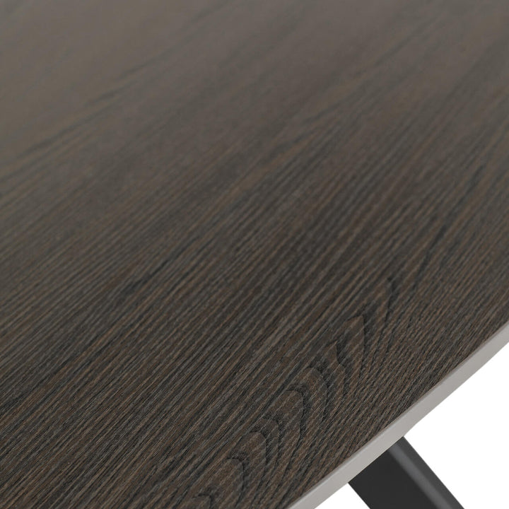 Sadia Oval Dining Table Set - Smoke 1600mm