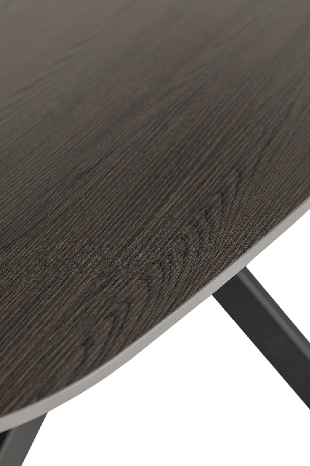 Sadia Oval Dining Table Set - Smoke 2000mm