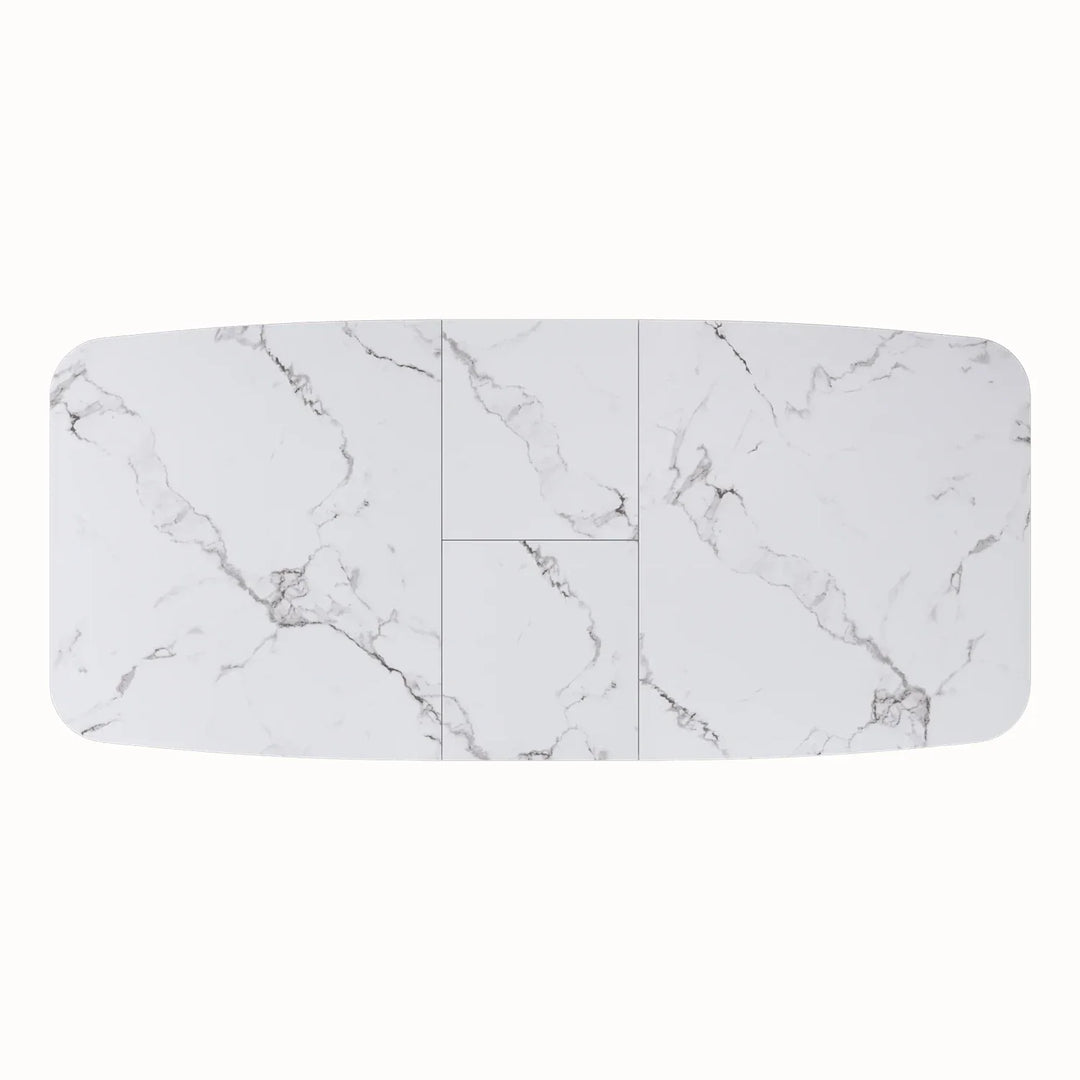 Toronto Marble Extending Dining Table and Chairs (160–200cm)