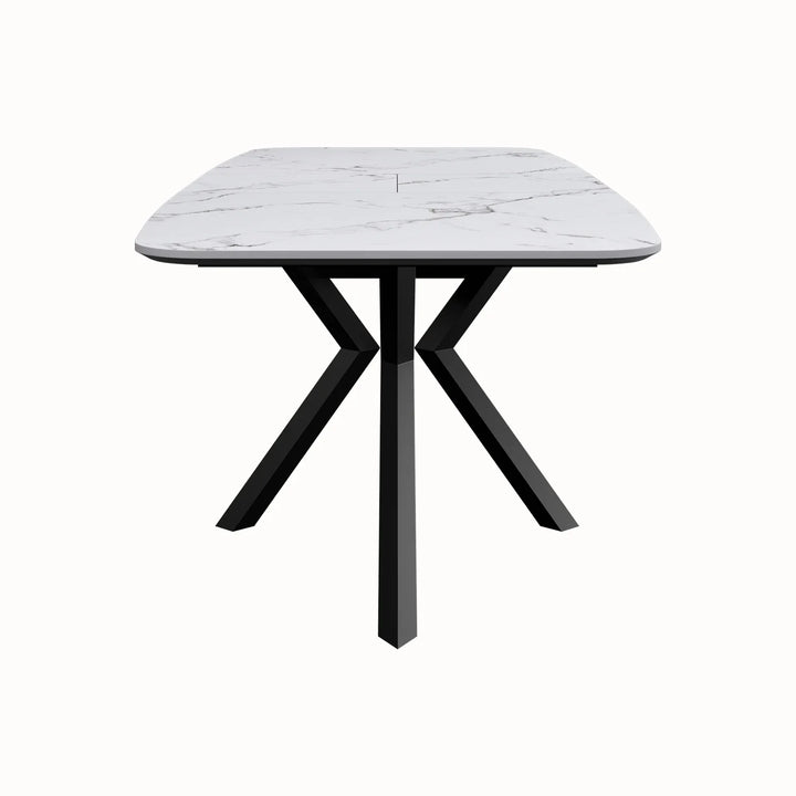 Toronto Marble Extending Dining Table and Chairs (160–200cm)