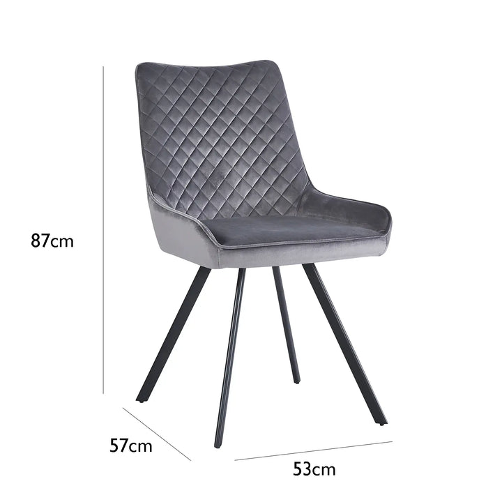 Extending Ceramic Dining Set: 140cm to 180cm | Space-Saving | 4 Upholstered Chairs