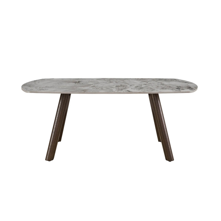 Durable Sintered Stone Coffee Table | Scratch & Stain Resistant Grey Top