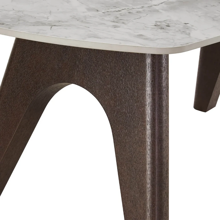 Durable Sintered Stone Coffee Table | Scratch & Stain Resistant Grey Top