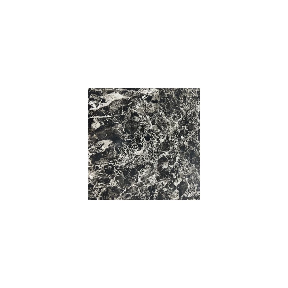 Oracle 130cm Round Grey Marble Dining Table & 4 Knightsbridge Silvery Grey Ring Knocker Chairs