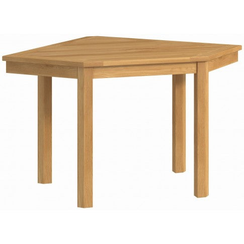 Portland Oak Corner Desk | L-Shaped Home Office Desk with Storage