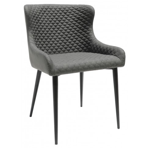Hereford Dining Chair - Grey PU