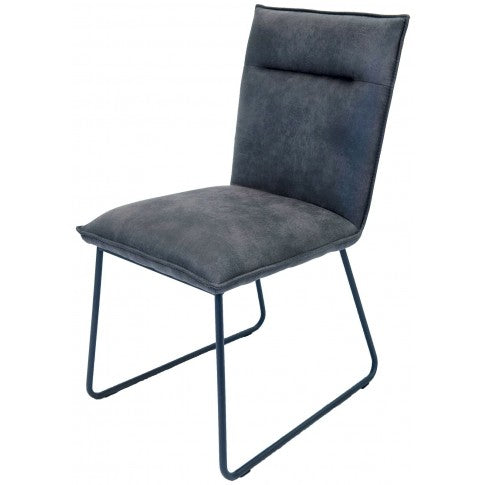 Larson Dining Chair - Grey Suede