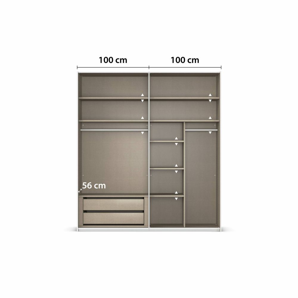 Rauch Contido 2 Door Sliding Wardrobe