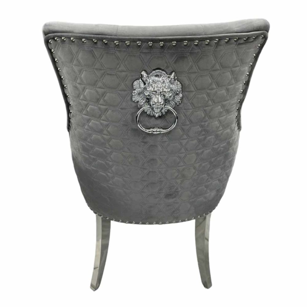 Chelsea 1.5M White or Grey Marble Top Dining Table Set