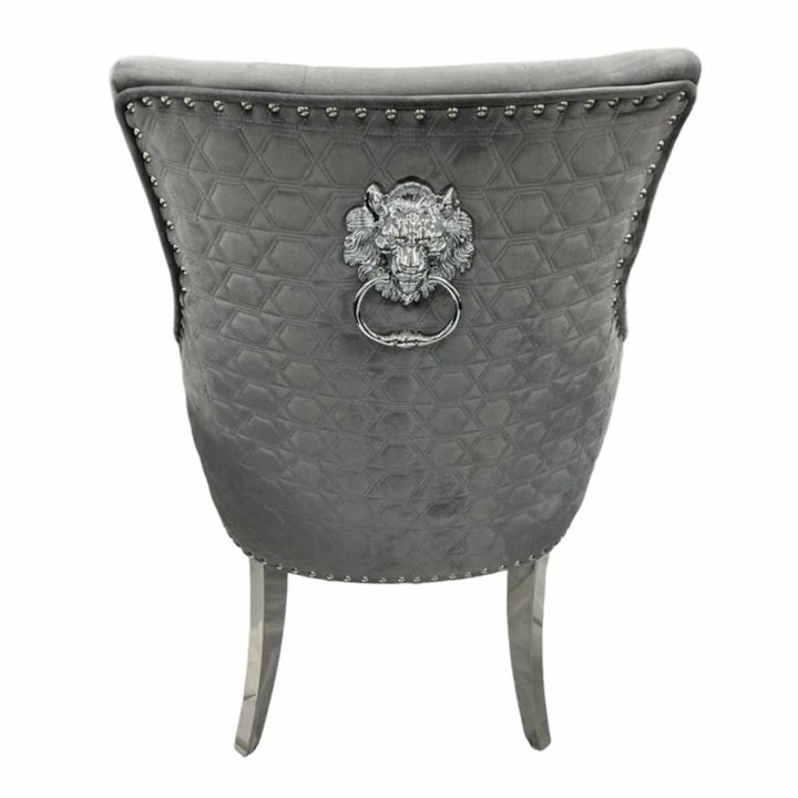 Chelsea 1.5M White or Grey Marble Top Dining Table Set