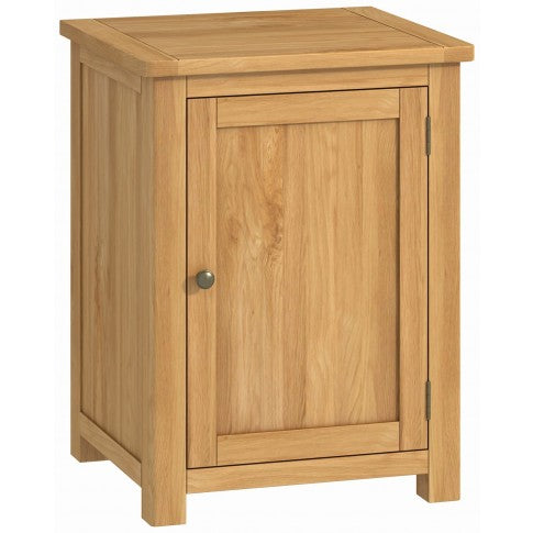 Portland Oak Office 1-Door Cabinet | Compact Wooden Storage Unit