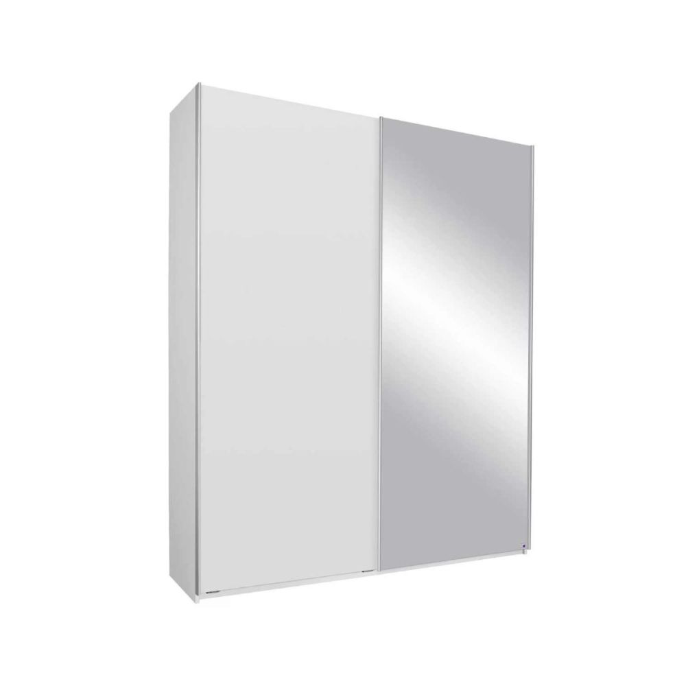 Rauch Somo Alpine White & Mirror Sliding Door Wardrobe