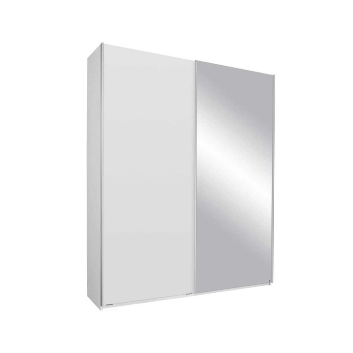Rauch Somo Alpine White & Mirror Sliding Door Wardrobe