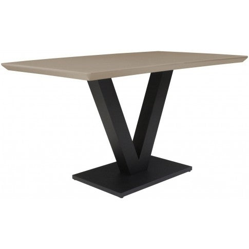 Larson Dining Table - Cappuccino Gloss