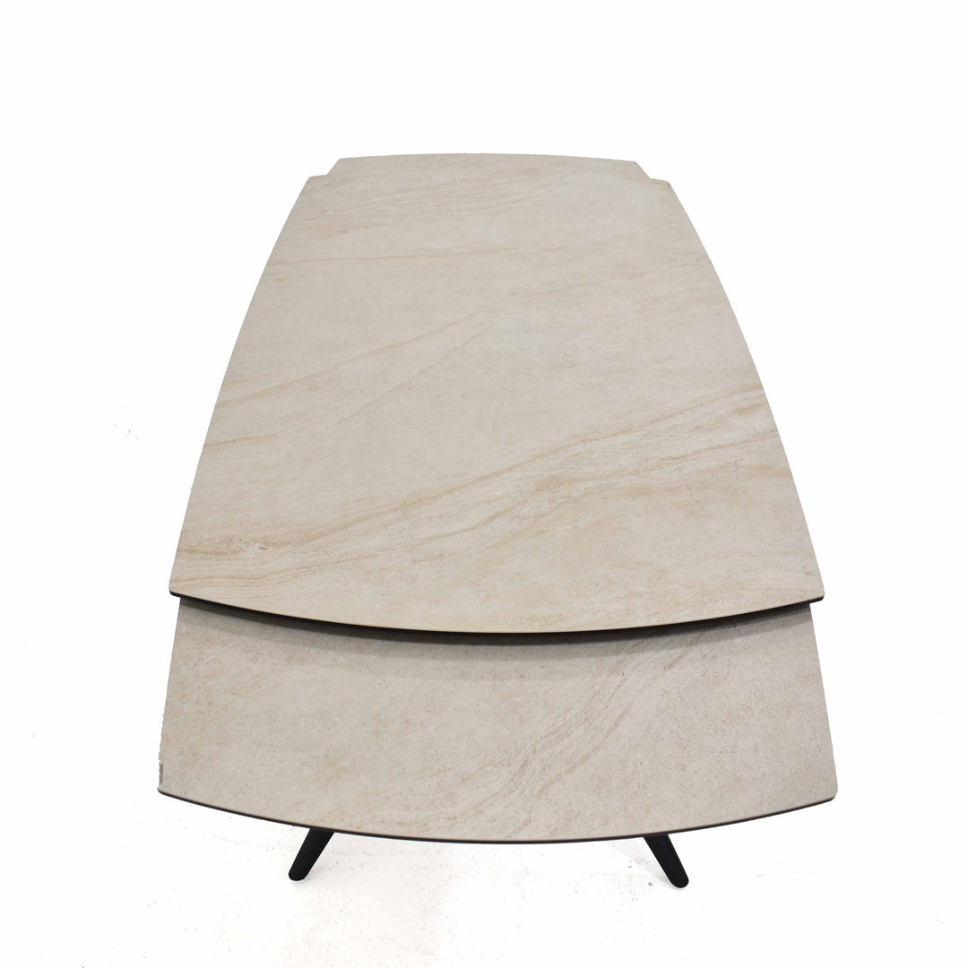 Euphoria Italian Ceramic Table in matte Beige