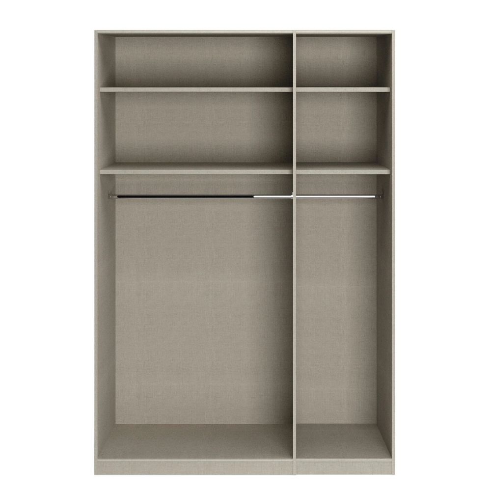 Rauch Alabama Metallic Grey 3 Door Hinged Wardrobe