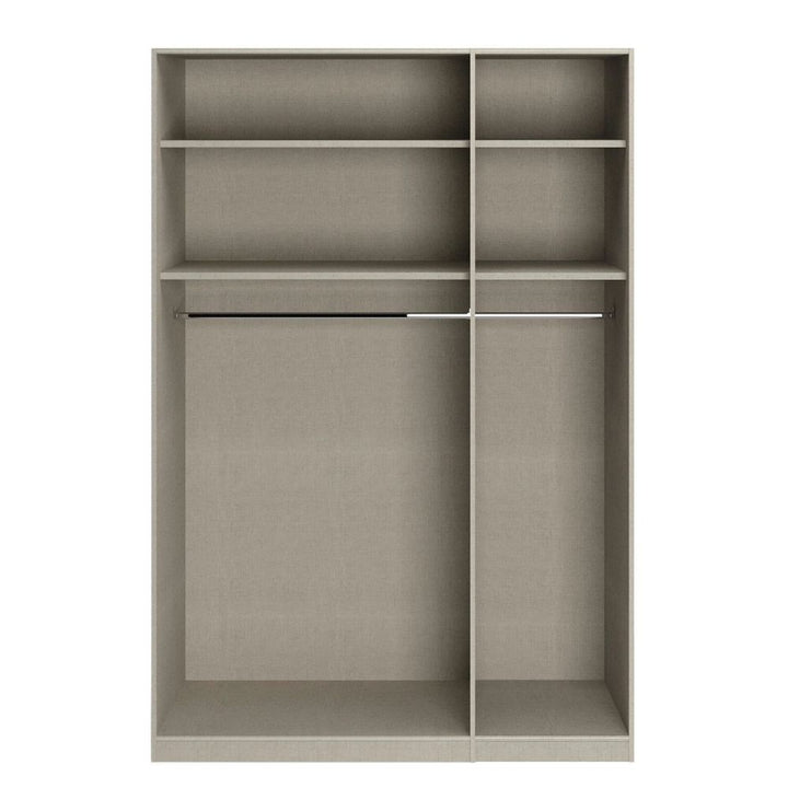 Rauch Alabama Metallic Grey 3 Door Hinged Wardrobe