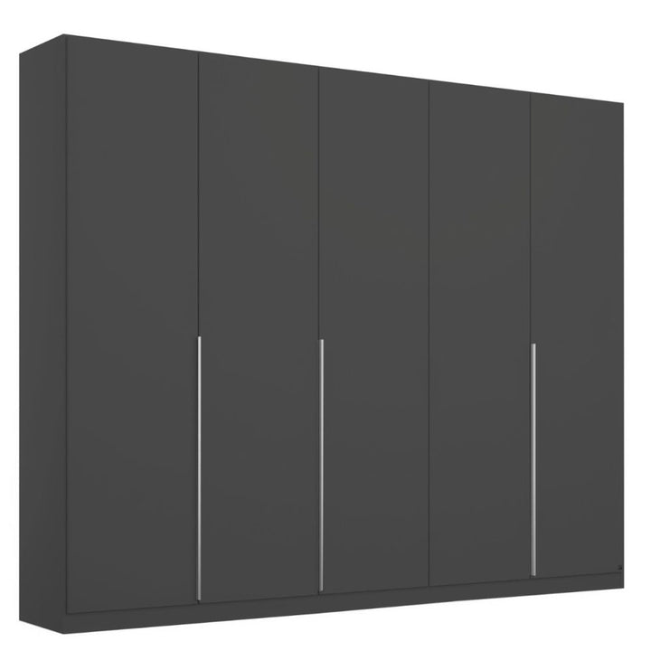 Rauch Alabama Metallic Grey 5 Door Hinged Wardrobe