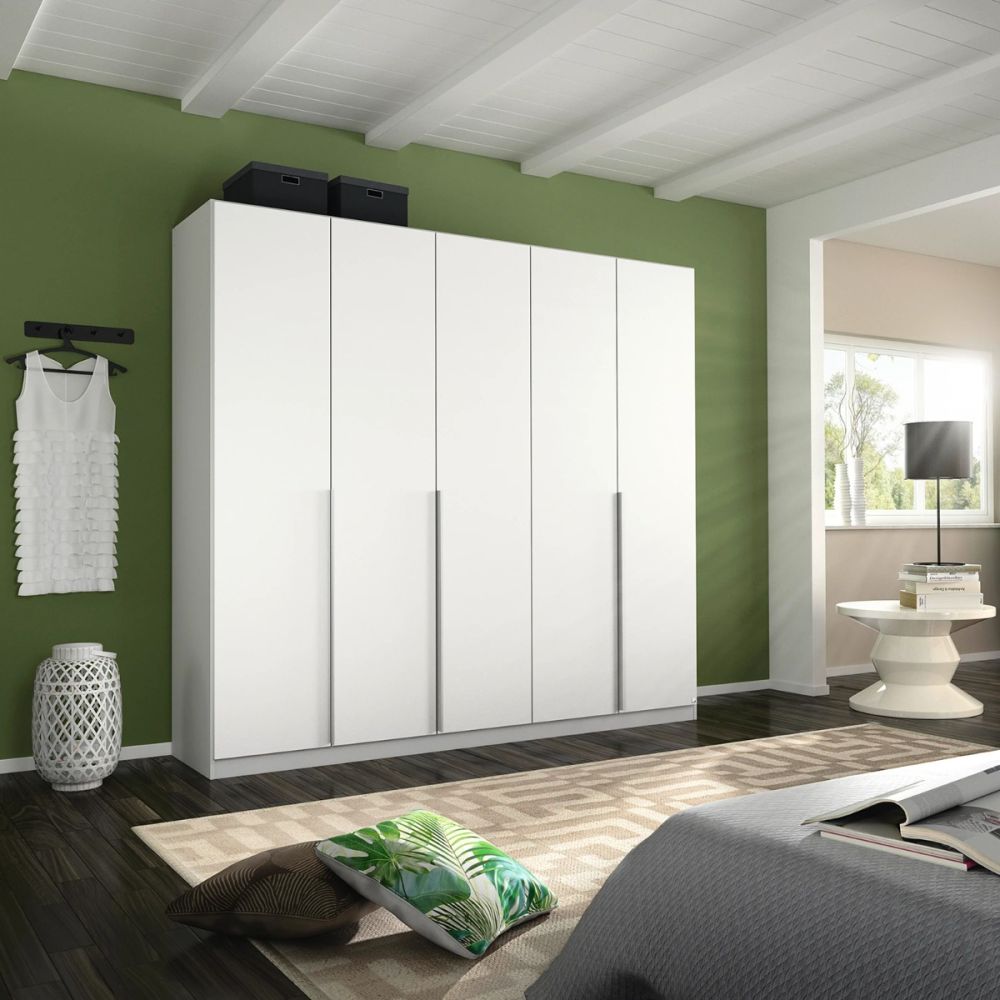 Rauch Alabama Alpine White 5 Door Hinged Wardrobe