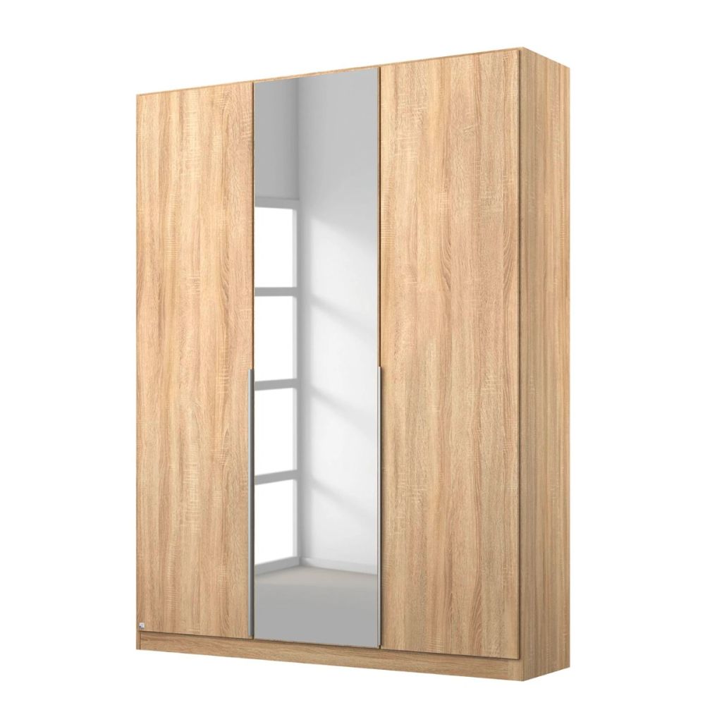 Rauch Alabama Sonoma Oak 3 Door Hinged Wardrobe