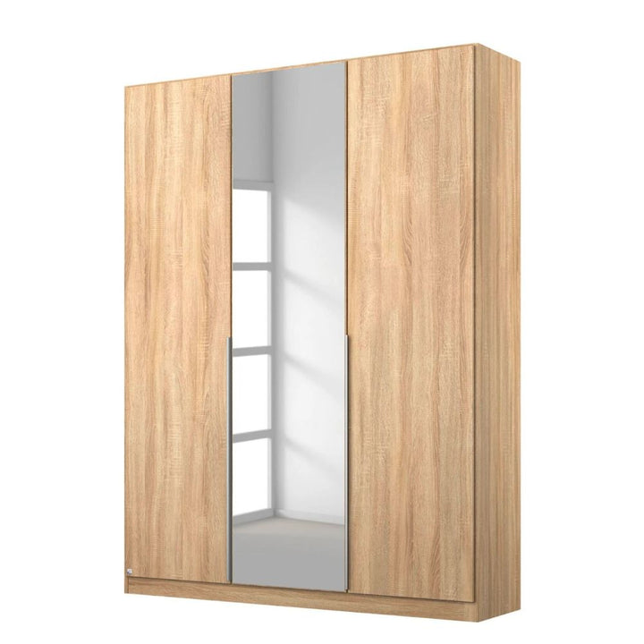 Rauch Alabama Sonoma Oak 3 Door Hinged Wardrobe
