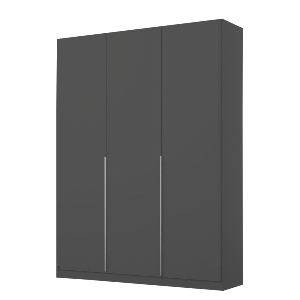 Rauch Alabama Metallic Grey 3 Door Hinged Wardrobe