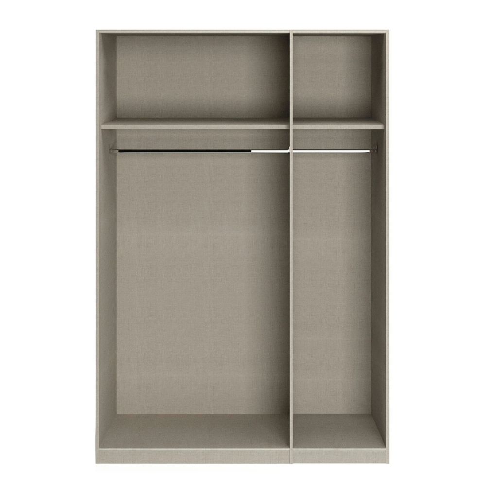 Rauch Alabama Metallic Grey 3 Door Hinged Wardrobe